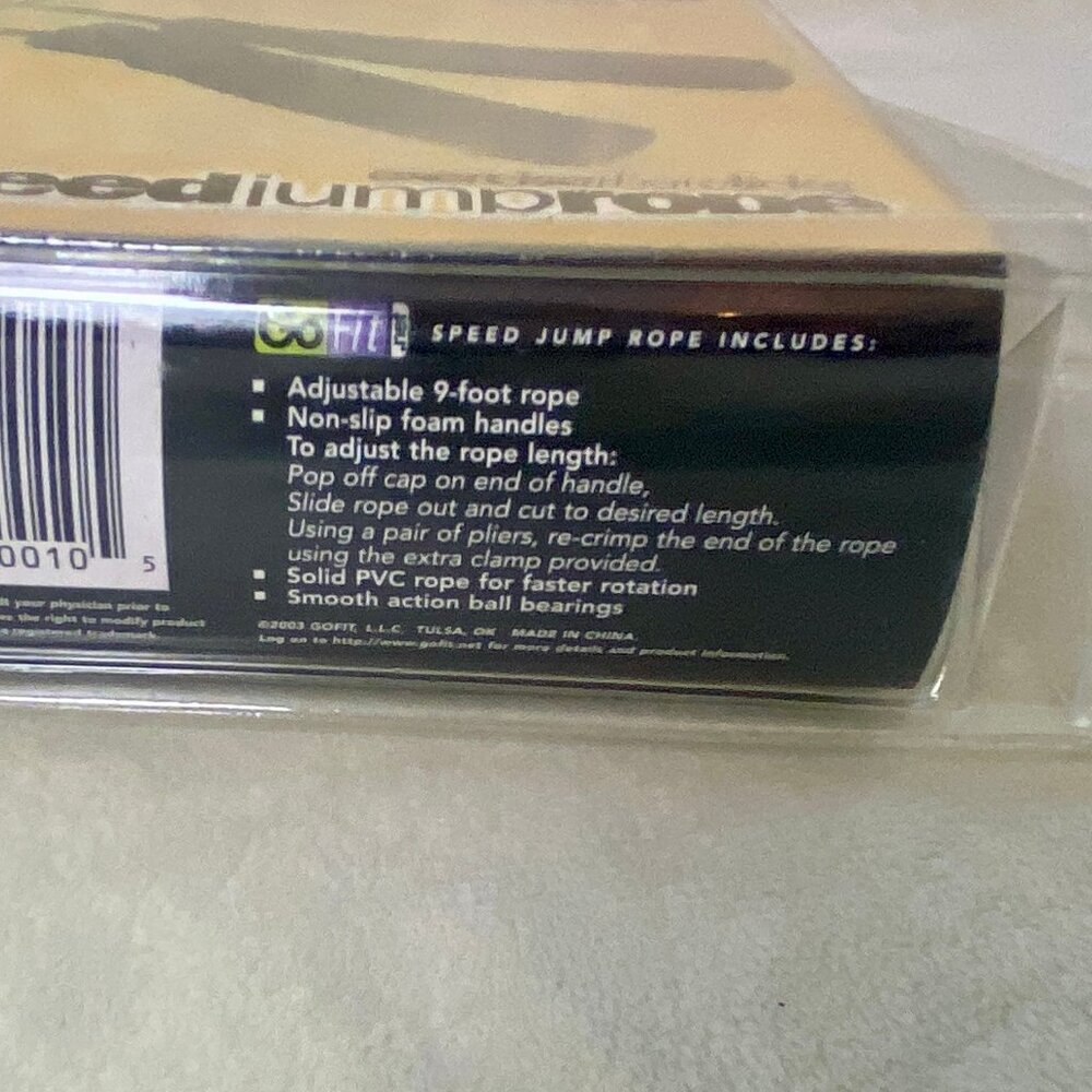 Go Fit Speed Jump Rope New in Box - Picture 4 of 4